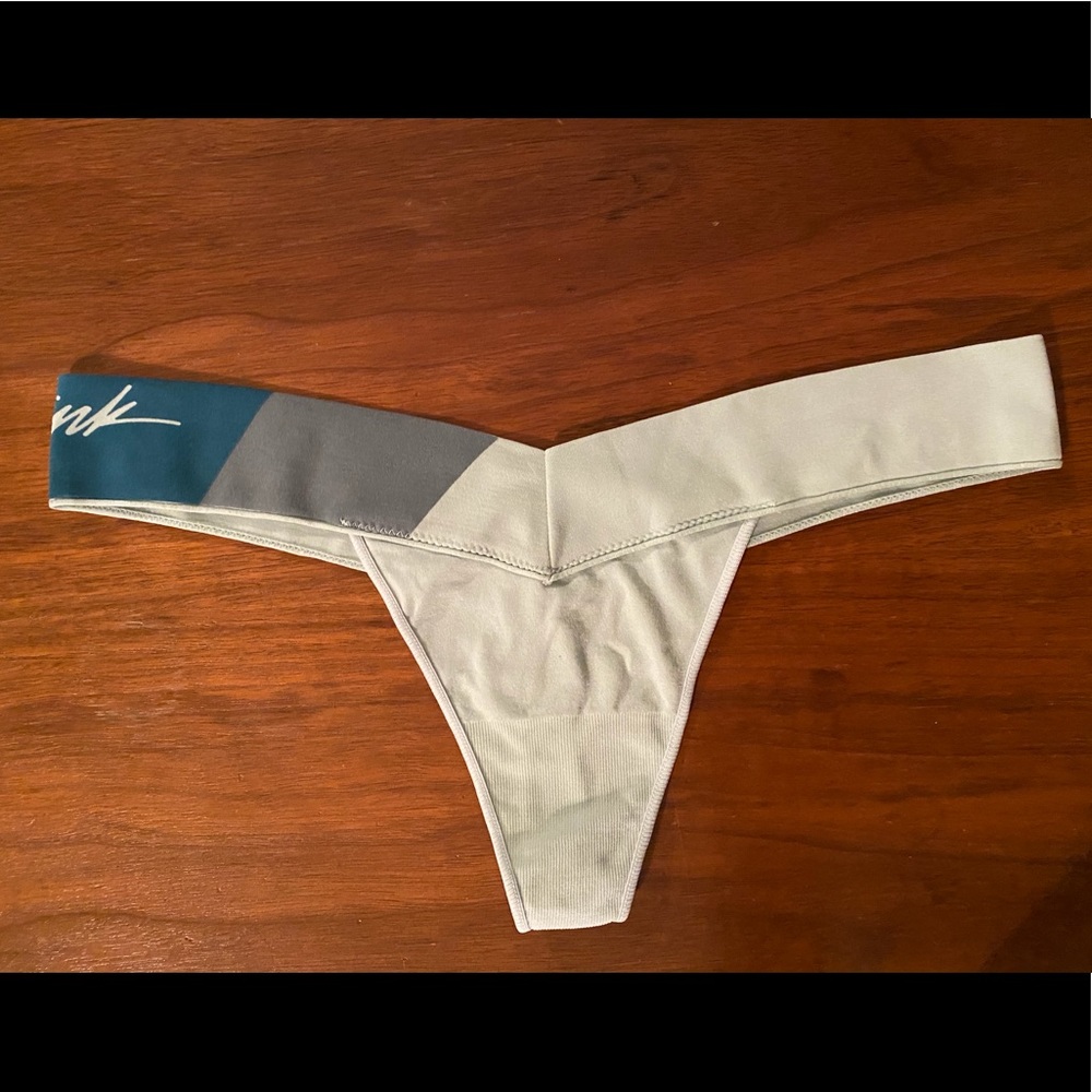 Pink Victoria’s Secret thong.